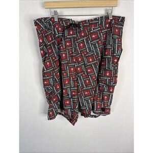 Red Dragon ThirtySix Board Shorts Mens 36 Red Black Logo Swim Trunks